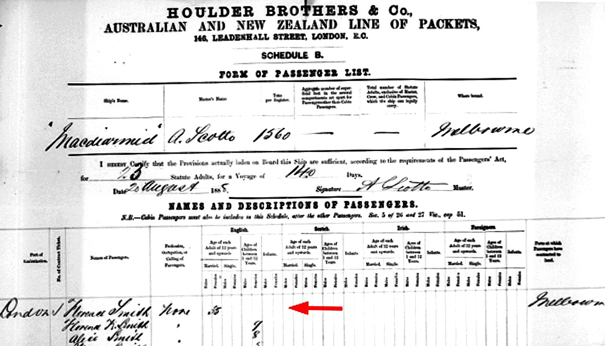 Images/Content-3-3/Content [3-3] 00001A.jpg@Florence and children on manifest of “MacDiarmid”